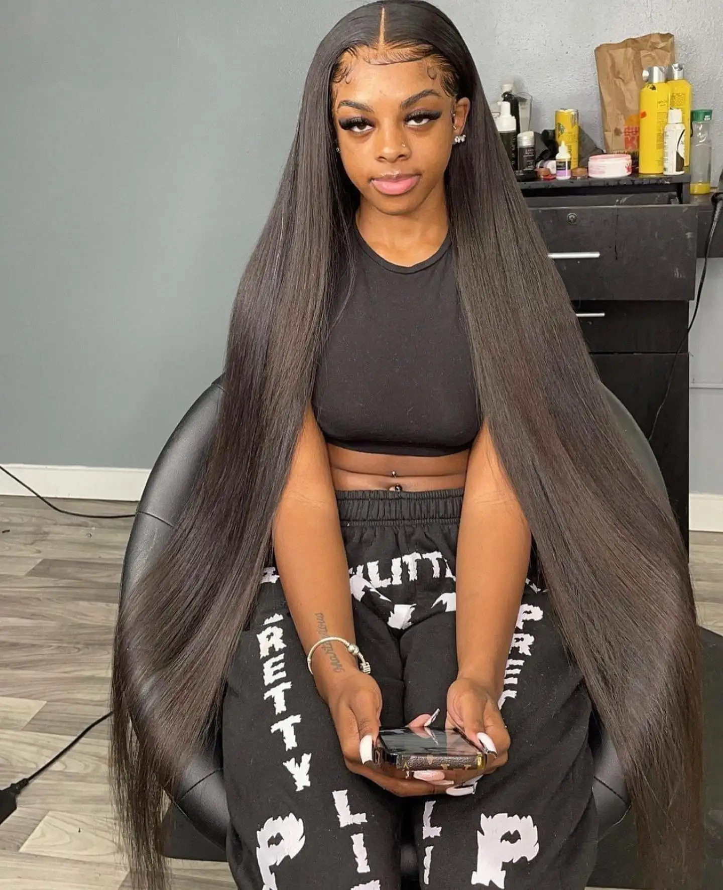 

40 Inch 13x6 HD Lace Frontal Wig Straight Human Hair Wigs For Women PrePlucked Transparent 13x4 Lace Lace Frontal Human Hair Wig