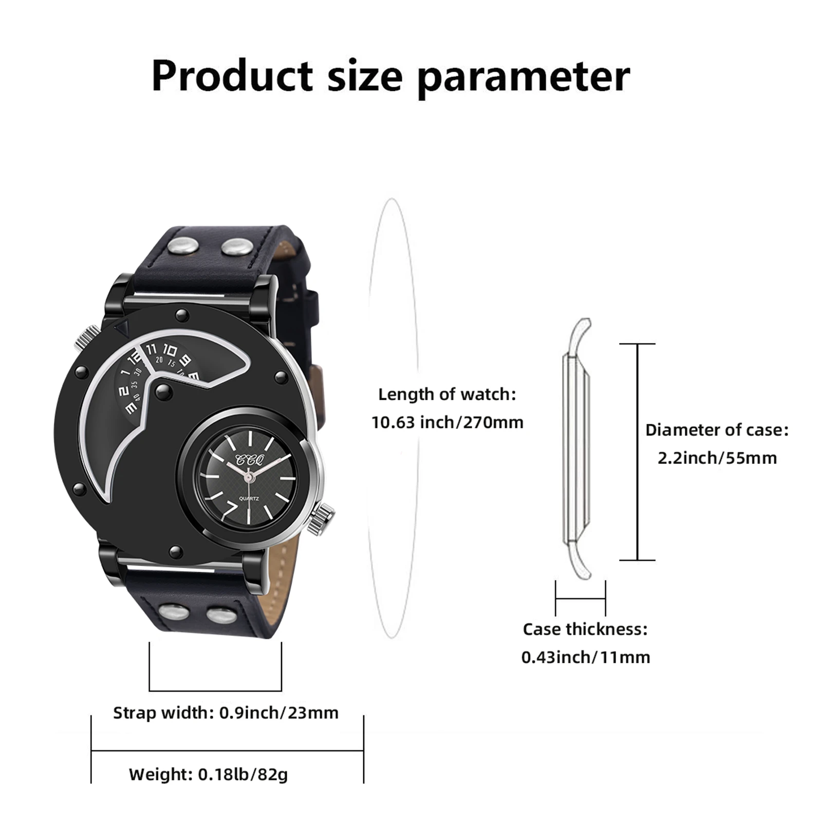 ساعة كوارتز بسيطة وفريدة من نوعها، مناسبة لهدايا عيد الميلاد والهالوين #5