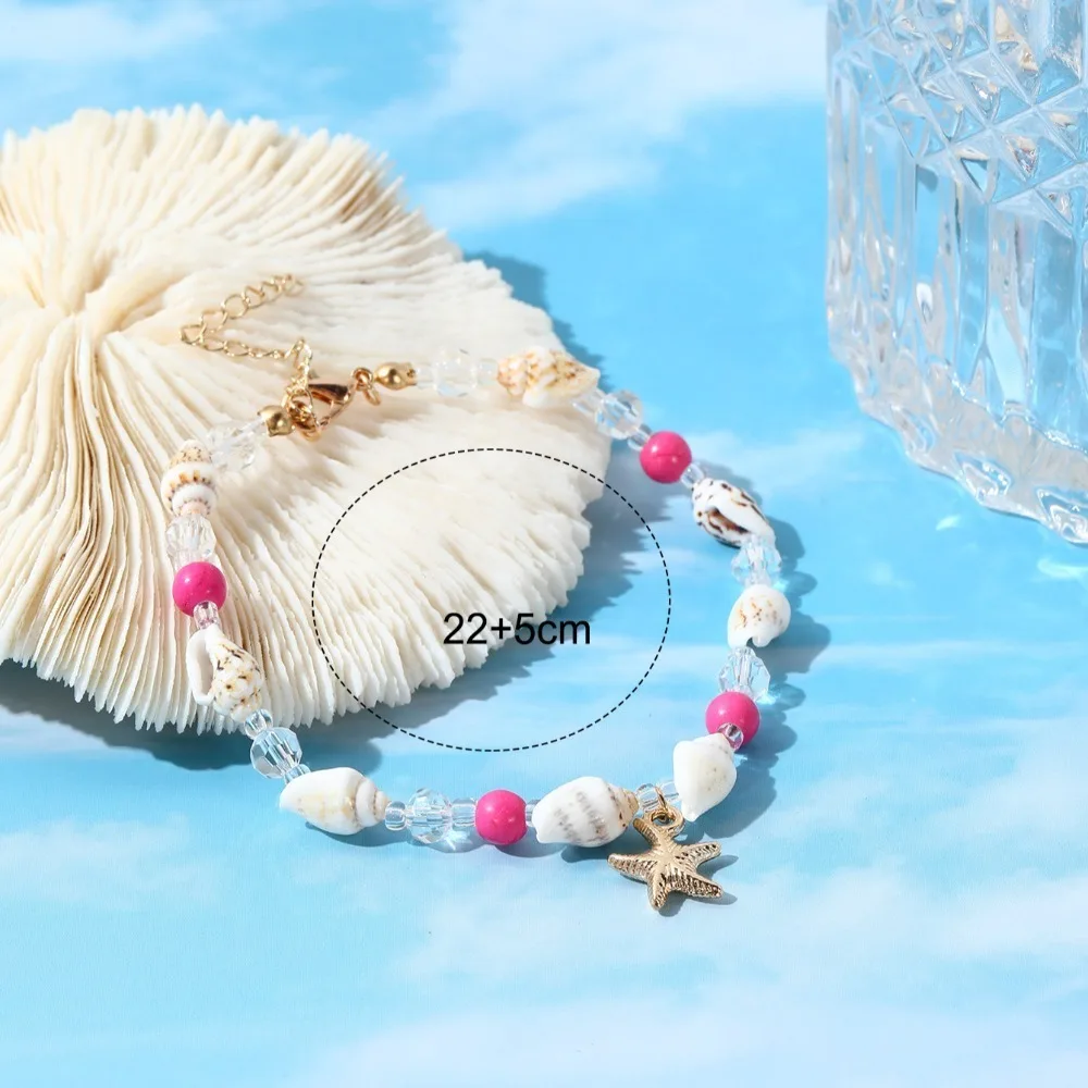 أنيقة اليد المنسوجة شل قلادة سبيكة شل بوهيميا نمط القلائد الديكور المجوهرات هدية #4