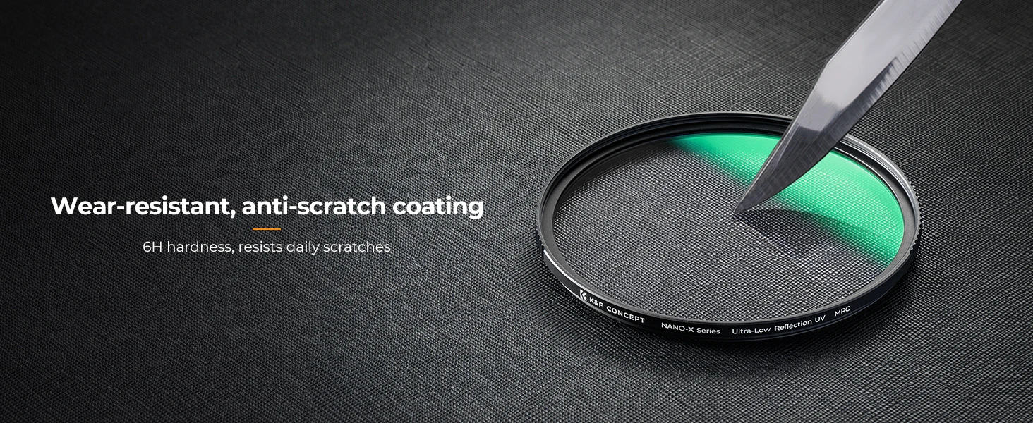 K&F Concept 67 mm MRC UV-Filter 77 mm 82 mm Ultra Low Reflection Nano-X 37 mm 40,5 mm 43 mm 46 mm 49 mm 52 mm 55 mm 58 mm 62 mm – Detail 4