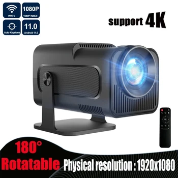 HY320 Projector Android 11 300ANSI 4K Native 1080P Dual Wifi6 BT5.0 Cinema Outdoor Home Theater Portable Projetor Upgrated HY300