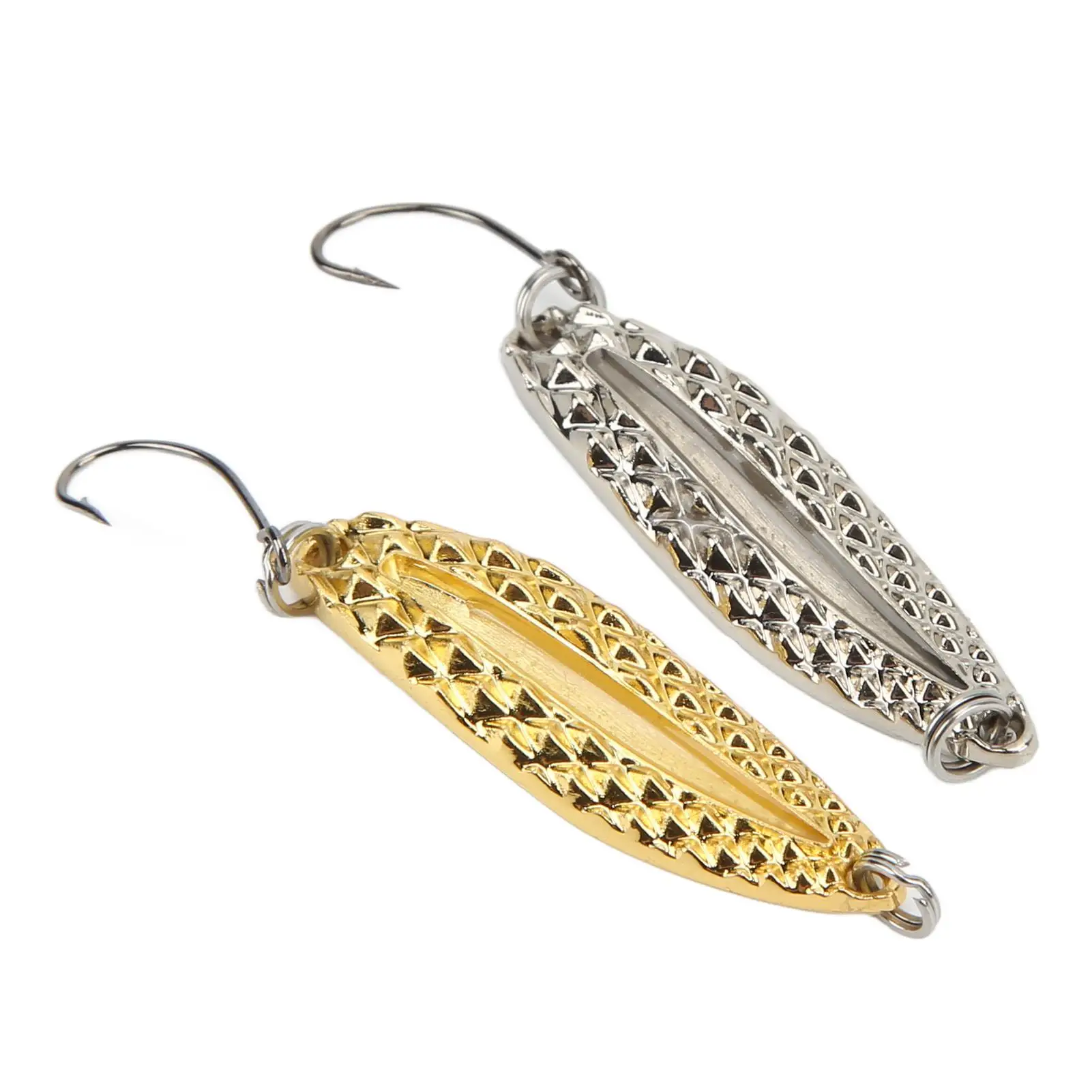 Leech Shape Zinc Alloy Fishing Lure - Premium Artificial Bait for Freshwater for trout in Rivers