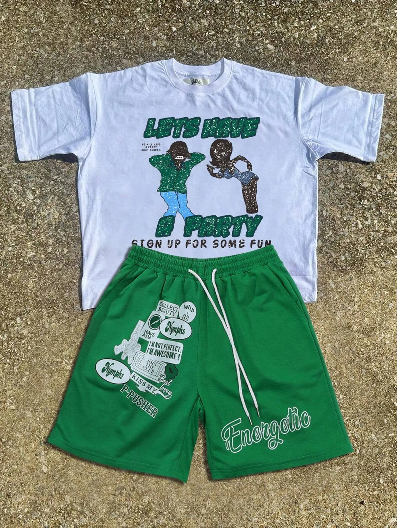 

2026 Summer New Men's Short-Sleeved Shorts Set with 3D Pattern Printing - Street Casual Fashion Comfortable Soft Breathable