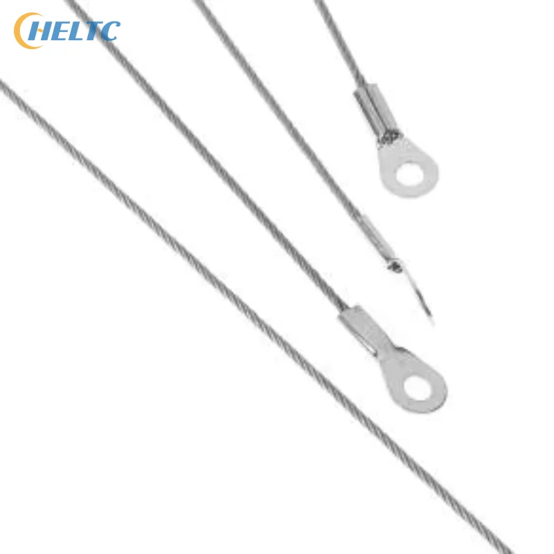5Pc 10/30/40/50cm Stainless Steel Wire Rope Cable M4 Hole End 1.5mm Wire Rope Cable For Various Products' Anti Fall Safety Ropes