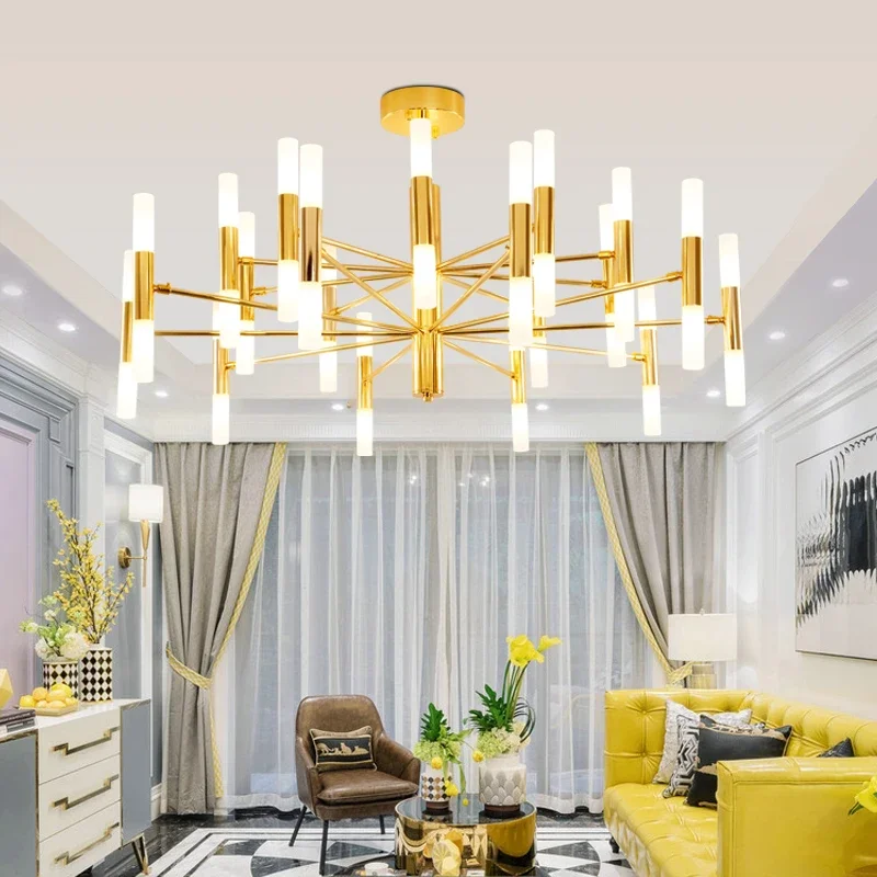 

Modern Fashion Designer Black Gold Led Ceiling Art Deco Suspended Chandelier Light Lamp for Kitchen Living Room Loft Bedroom