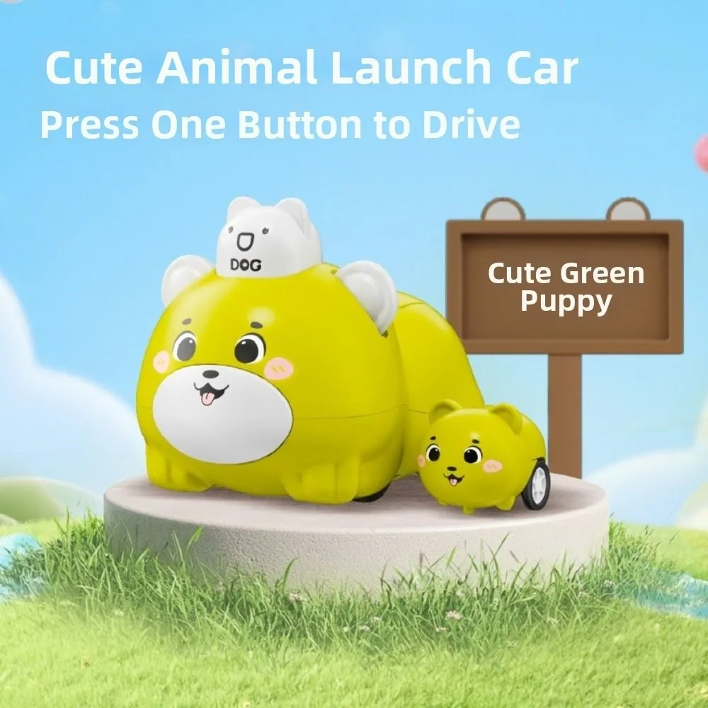 

Мультяшные маленькие животные: машинка-игрушка с кнопкой, ударопрочная, с функцией «Нажми и езжай», для раннего развития