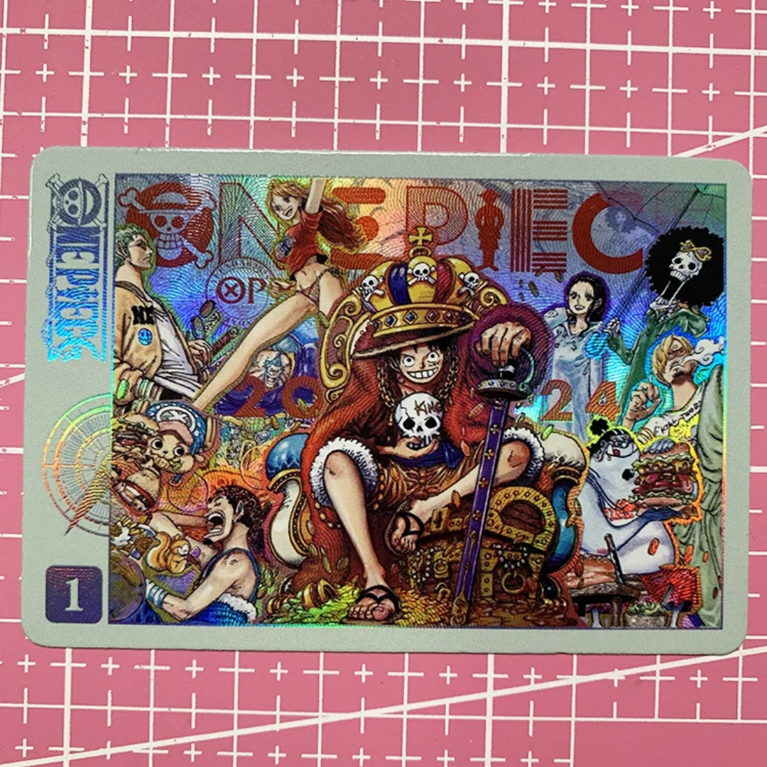 DIY Horizontale Versie Een Stuk Luffy Roronoa Zoro 9 stk/set Zelfgemaakte Collectie Kaart Nico Robin Gaas Brekingende Flash kaart Speelgoed