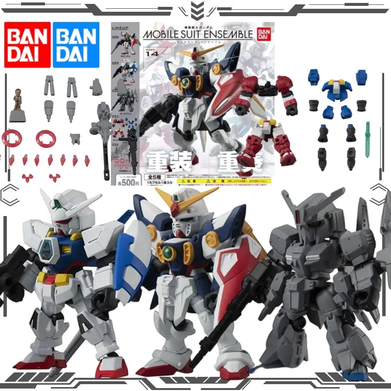 Figura de Acción Bandai Gachapon Gundam Mobile Suit Ensemble MSE 14 Wing Gundam AGE-1 Zeta Plus, Juguetes para Niños y Niñas, Regalo