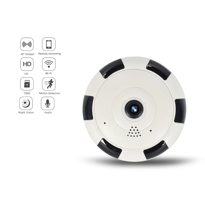 

Motion Detection 360 Degree Panoramic Wifi Wireless Camera V380 Cctv Camera