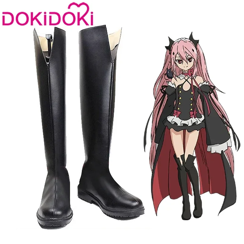 Em estoque krul tepes cosplay traje anime serafim do fim cosplay dokidoki-r owari no seraph krul tepes traje sapatos