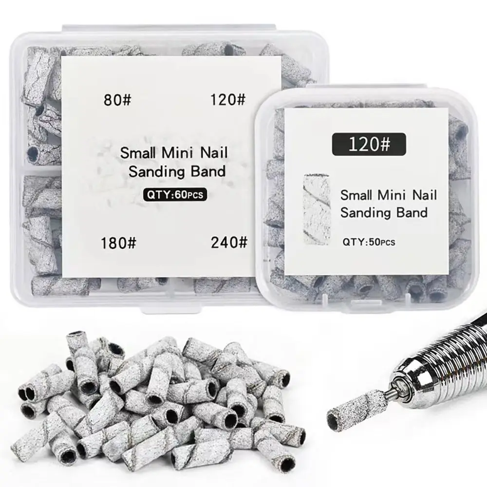 Replacement Mini Nail Polish Sanding Files Nail Art Supplies Durable Nail Sanding Bands Universal Nail Grinding Tools Set