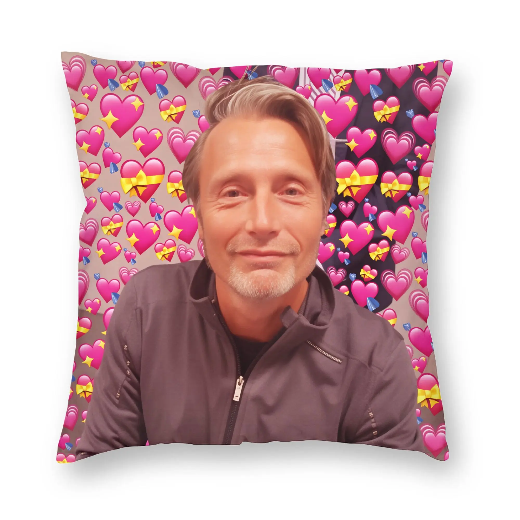 Mads Mikkelsen Hannibal Funny Pillow Cover  Kawaii Pillow Case For Chair Sofa Home Decor Custom Pillowcases Gift