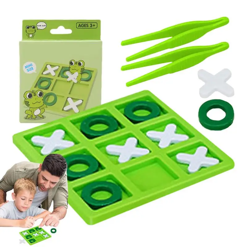 Tac Toe Board Game Classic Board Games Interactive Toy Engaging Family Games For Travel & Parties Game Night Adults & Kids