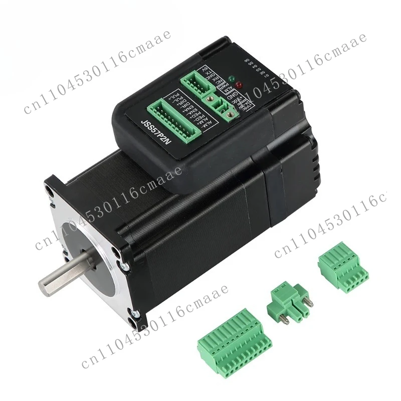 JSS57P2N Nema23 2N.m Closed Loop Servo Motor Integrated Digital Hybrid Servo Drive System 24-48V DC RS232 1000 Encoder Line