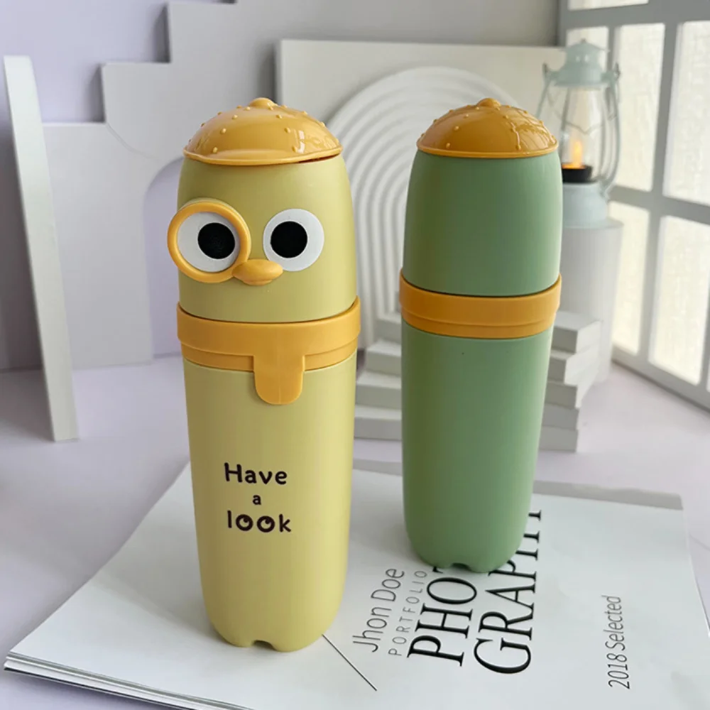 Plastic Toothpaste Storage Cup Capsule Box Waterproof Cartoon Toothbrush Case Seal Design Dustproof Toothbrush Holder Kids