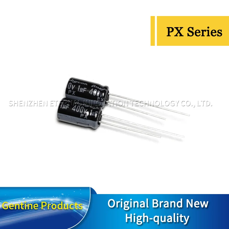 

20 шт. 400V1UF PX 6.3X11 400PX1MEFC6.3X11 Rubycon оригинальные алюминиевые электролитические конденсаторы с долгим сроком службы и низким сопротивлением