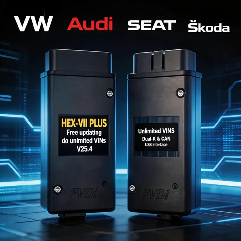 2025 HEX VII PLUS   Unlimits VINs  Online VAG HEX V2 Plus Hardware Usb Interface For VAG COM Diagnostic Coding VCDS-PLUS