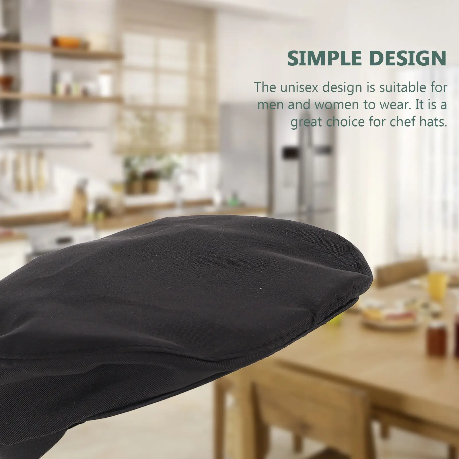 Gorro de Chef de Algodón Suave y Transpirable, Gorra de Cocina para Catering, Gorra de Camarero de Restaurante, Boina Clásica de Chef, Gorro de Trabajo Cómodo