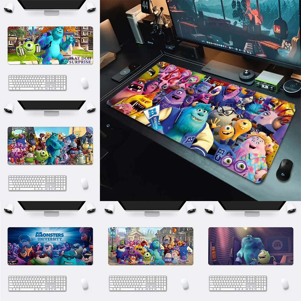 Cartoon Monster University Mousepad HD Printing Computer Gamers Locking Edge Non-slip Mouse Pad XXL90x40cm Keyboard PC Desk Pad