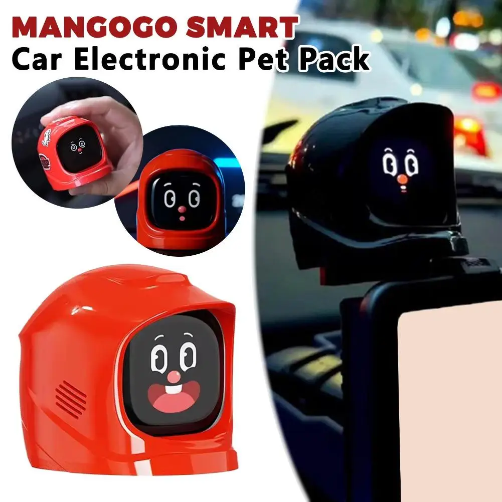

Intelligent Robot Car Ornaments Cute Multi-expression Robot Design Decoration Electronic Pet Tide Play Partner Car Decoration