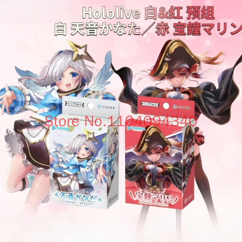 Colección de Tarjetas Auténticas Hololive TCG Vol. 4 Preensambladas HSD08 HSD09 Versión Japonesa de Youtubers Virtuales de Anime, Regalos para Coleccionistas