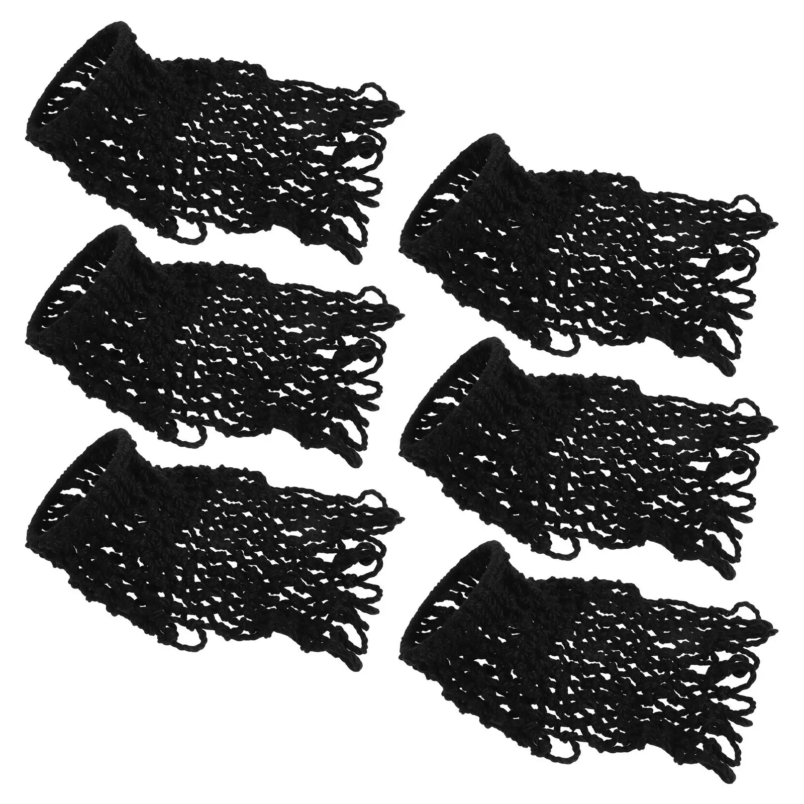 

6 шт. Сетки-мешки для бильярдного стола, высокопрочные, черные, нейлоновые, сменные карманы для снукера, аксессуары для бильярдного стола, сетка