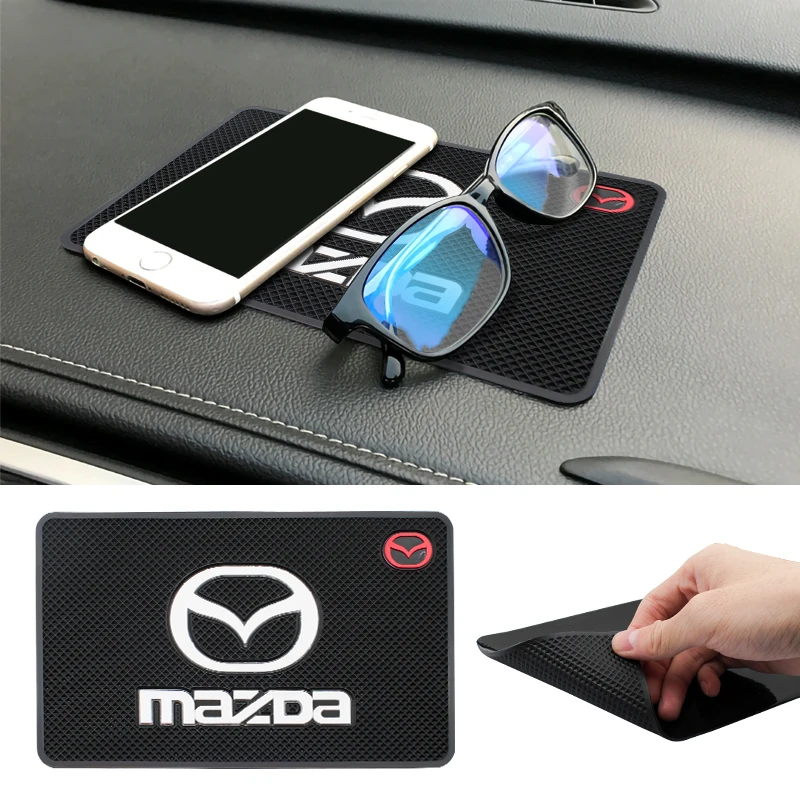 PVC Car Dashboard Non-Slip Mat Phone Sticky Anti-Slip Pad For Mazda 3 6 Atenza Axela Demio CX3 CX5 Cx30 CX8 CX9 RX8 Accessories