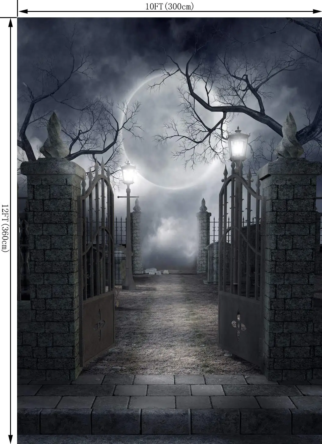 Halloween Theme 6X9FT Pictorial Cloth Seamless Customized Photography Backdrop Background Studio Prop TP17