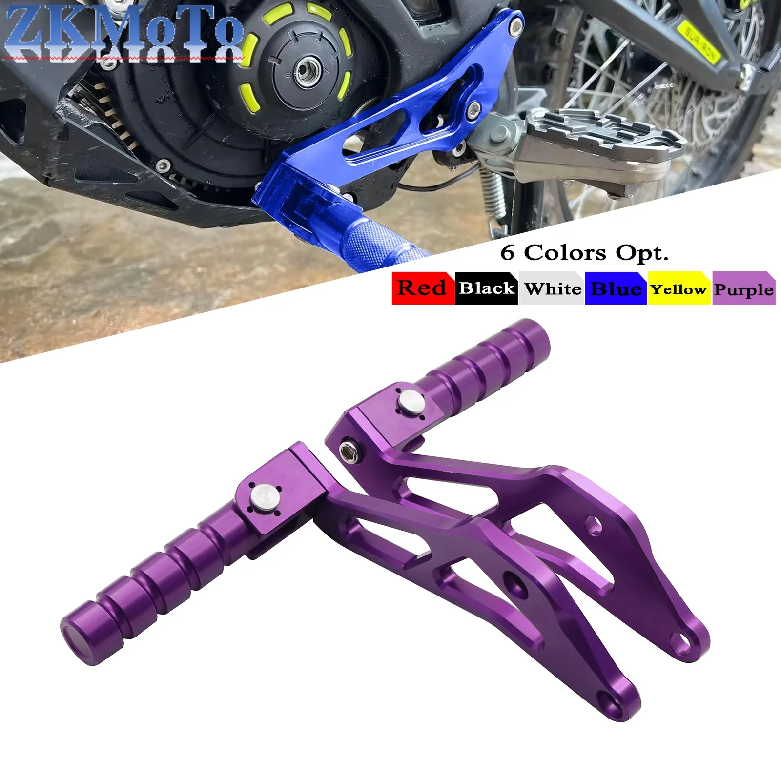 

Electric Motorcycle CNC Rear Passenger Foot Peg Rests Pedal Peg Bracket For Segway X160 260 For Sur-Ron SurRon Light Bee X/S/L1E