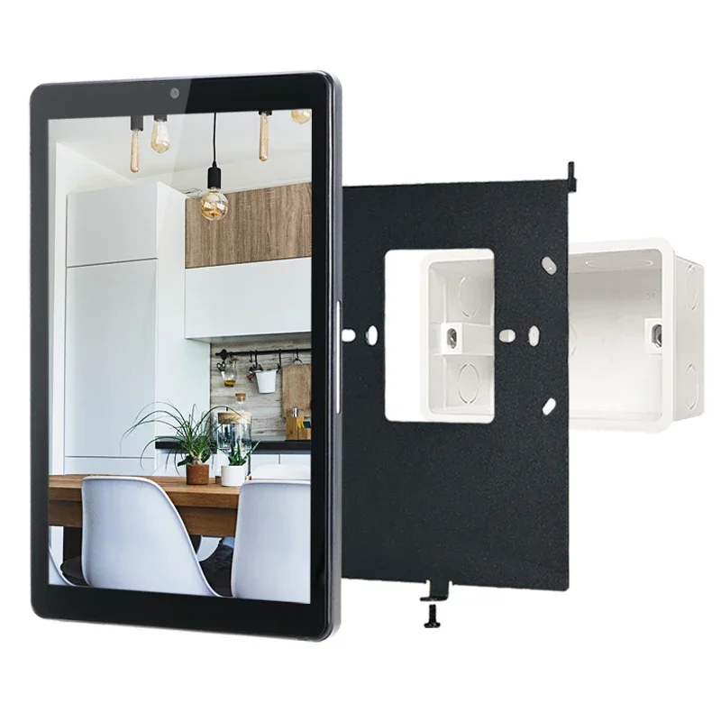 8 inch Smart Home Security Touchpad Android Tablet POE Flush-Mount Control Panel