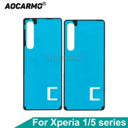 Aocarmo For SONY Xperia 1 5 II III IV V VI VII X1iii X5V XQ-DE54 XQ-DE72 EC72 Rear Back Cover Battery Adhesive Sticker Tape