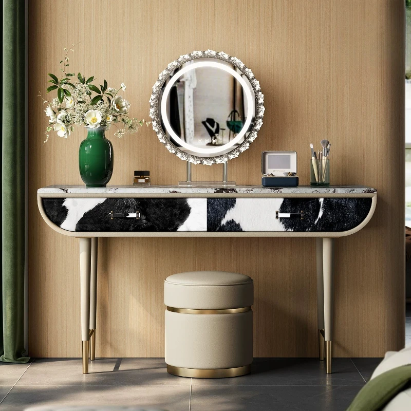 Drawers Storage Vanity Table Bedroom Makeup Organizer Cosmetics Dressing Table Modern European Penteadeira Trendy Furniture
