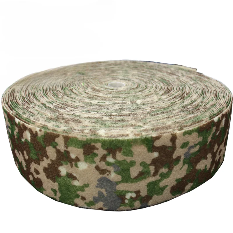 10CM Wide for DIY Bag Fabric Sewing Belt Accessories Woolen No Glue Strong Sticky Camo Backpack Straps Bias Tape Ribbon