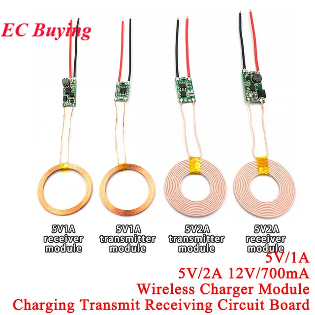Moduł zasilania ładowarki bezprzewodowej 5V 1A/2A 12V/700mA, nadajnik-odbiornik, płytka obwodu terminalnego, ładowanie DIY, telefon XKT-412
