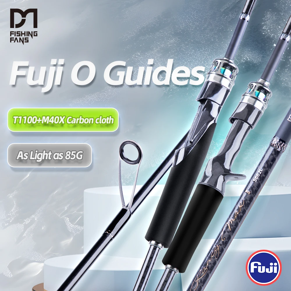 

Удочка FISHINGFANS MAX 2.0 L ML M POWER 6'6'' 7' 7'6'' 8' T1100+M40X с бланком BLANK FUJI O GUIDE, кастинг 10-35 г, 7-20 г, сверхлегкая