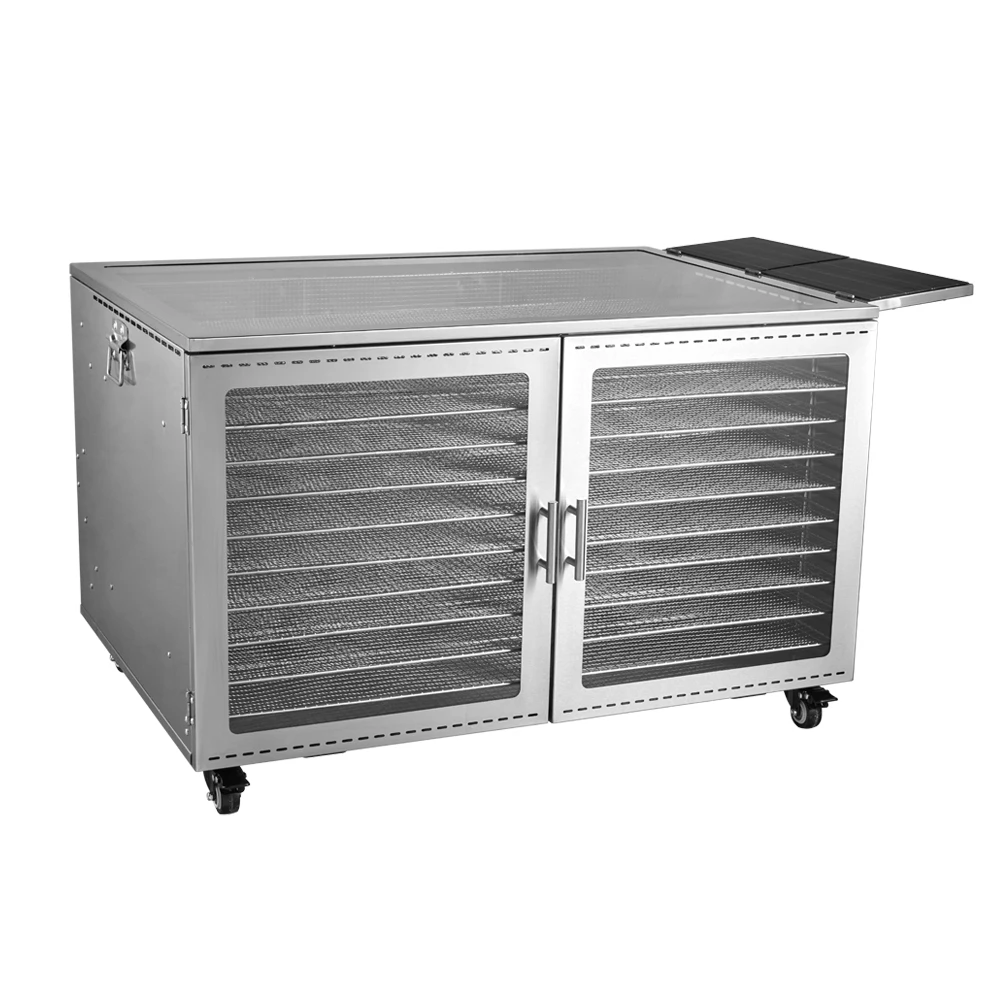 

Сушилка для пищевых продуктов из нержавеющей стали на 10 лотков с поддержкой OEM, на солнечной энергии, для фруктов и овощей, от поставщика