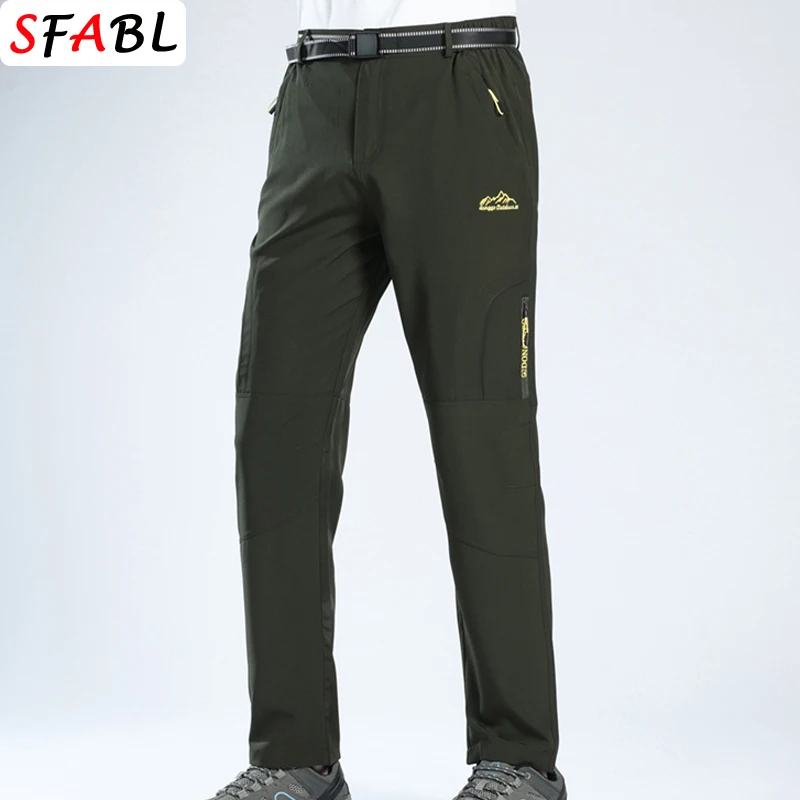 

Summer Thin Breathable Quick Dry Pants Men Hiking Climbing Camping Sports Trousers Men Trekking Outdoor Waterproof Pants Unisex