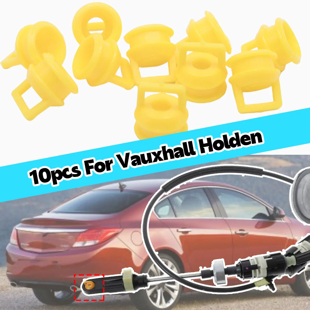 

10PC Shift Cable Bushing for Vauxhall Holden Insignia 2008-2017 Linkage Rubber Sleeve Bands Grommet Clip Repair Kit Transmission