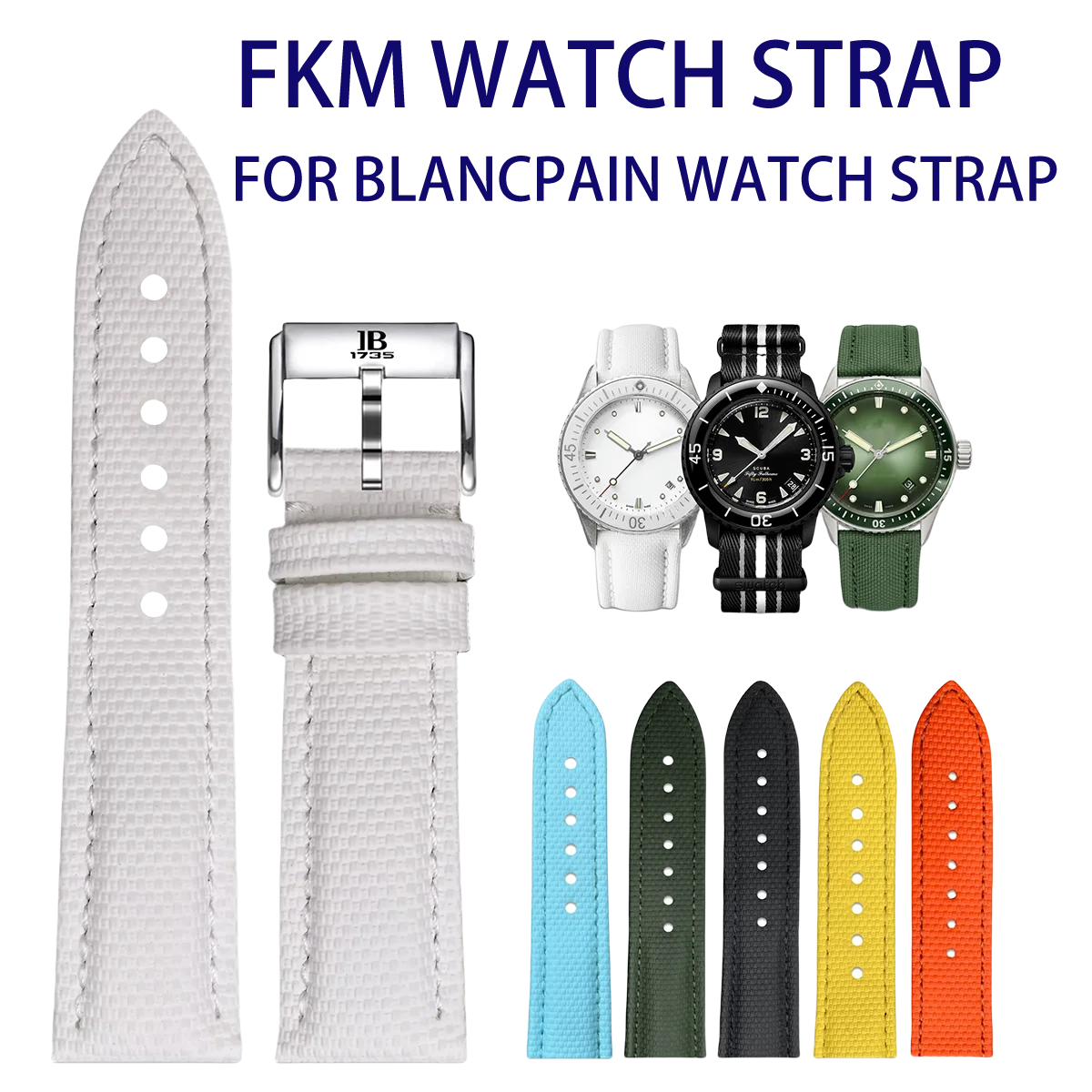 

РЕМЕНЬ ДЛЯ ЧАСОВ Blancpain Ремешок для ЧАСОВ Blancpain FKM 23 мм