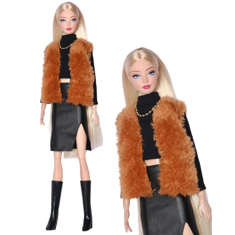 30cm 11.8inch For Barbies Doll Clothing Shoes Necklaces Set Skirt Business Suit Suitable Princess Clothes For 1/6 Dolls Toy Gift - view 6