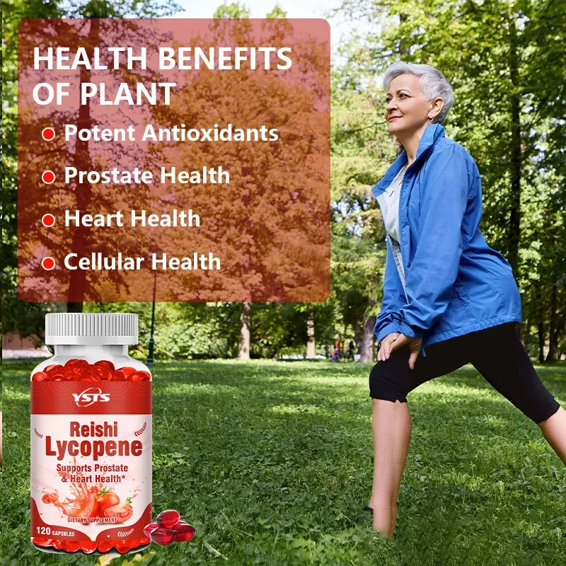 Lycopene Capsules - Antioxidant, Supports Prostate and Urinary Tract Health, Balances Cholesterol Levels, and Enhances Immunity