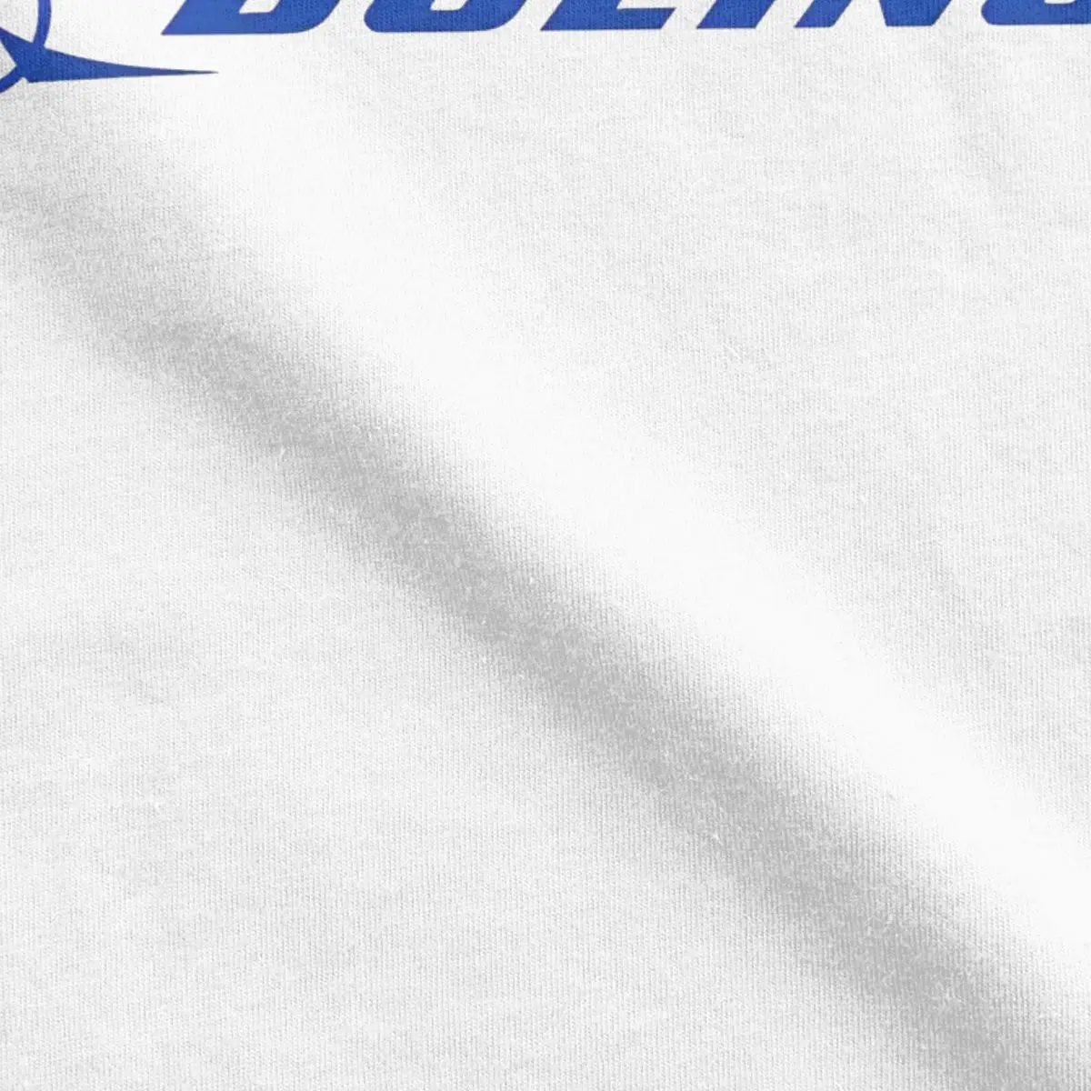 Men Women T-Shirts Boeing Logo Vintage Pure Cotton Tee Shirt Short Sleeve Boeing T Shirt Crew Neck Tops Party