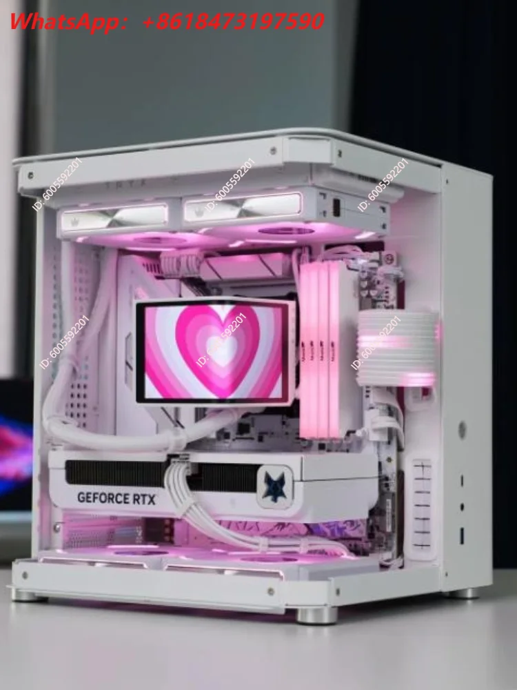 TK1 Mini ITX Desktop PC Ocean View Case Supports RTX 5060 Ti 5070 AMD Ryzen 9800X3D High Performance Gaming Computer