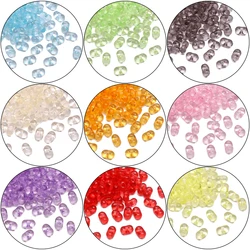 100Pcs/Lot Multi Color Transparent Peanut Acrylic Beads Spacer Loose Beads For Jewelry Making Diy Bracelets Necklace Accessories