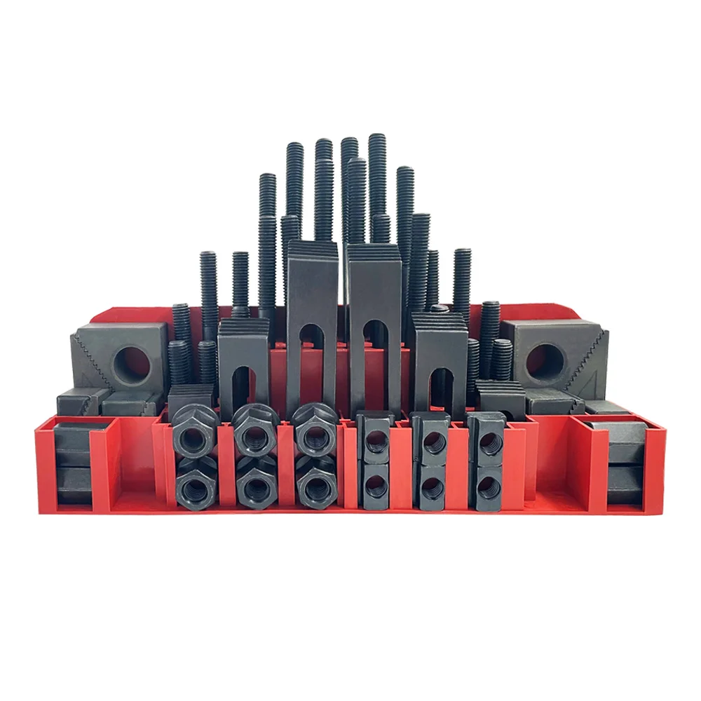 

Закаленный набор зажимных пластин из 58 предметов для станков, фрезерных станков, шурупов, гаек и станков с ЧПУ.