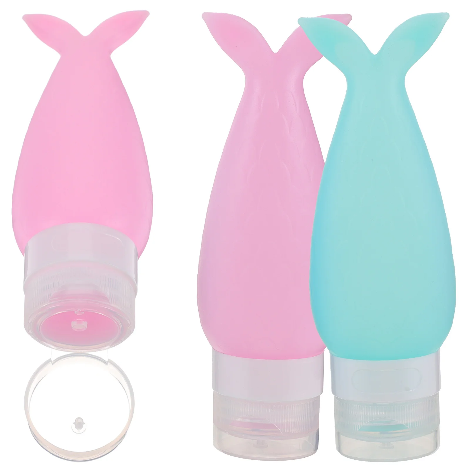 3 szt. Silikonowe butelki na emulsje, szczelne, wytrzymałe, podróżne, wielokrotnego użytku pojemniki na balsamy, do rozdzielania i przechowywania.