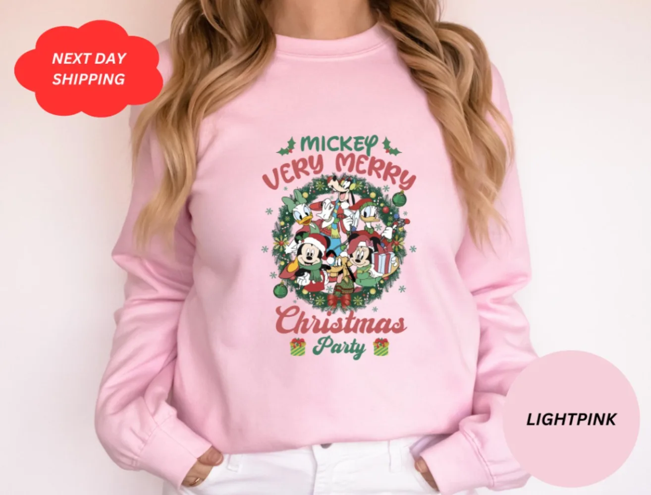 Bluza Świąteczna Mickey's Very Merry Christmas Party, Świąteczny Sweter Rodzinny, Mickey Christmas, Merry Disney Christmas