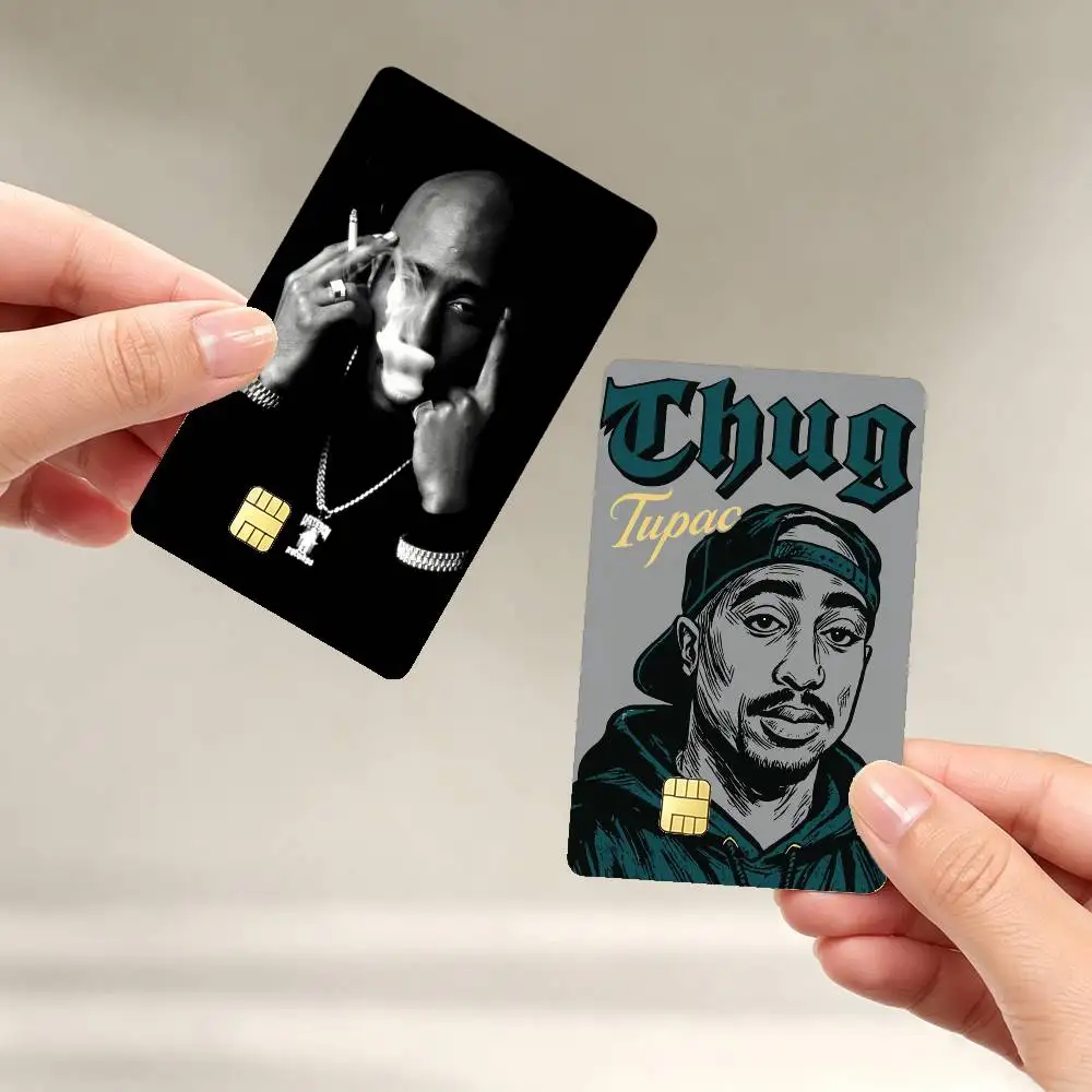 Tupac Shakur Rap Rapper Sticker Film Tape Skin for Credit Card Debit Card Waterproof Stickers