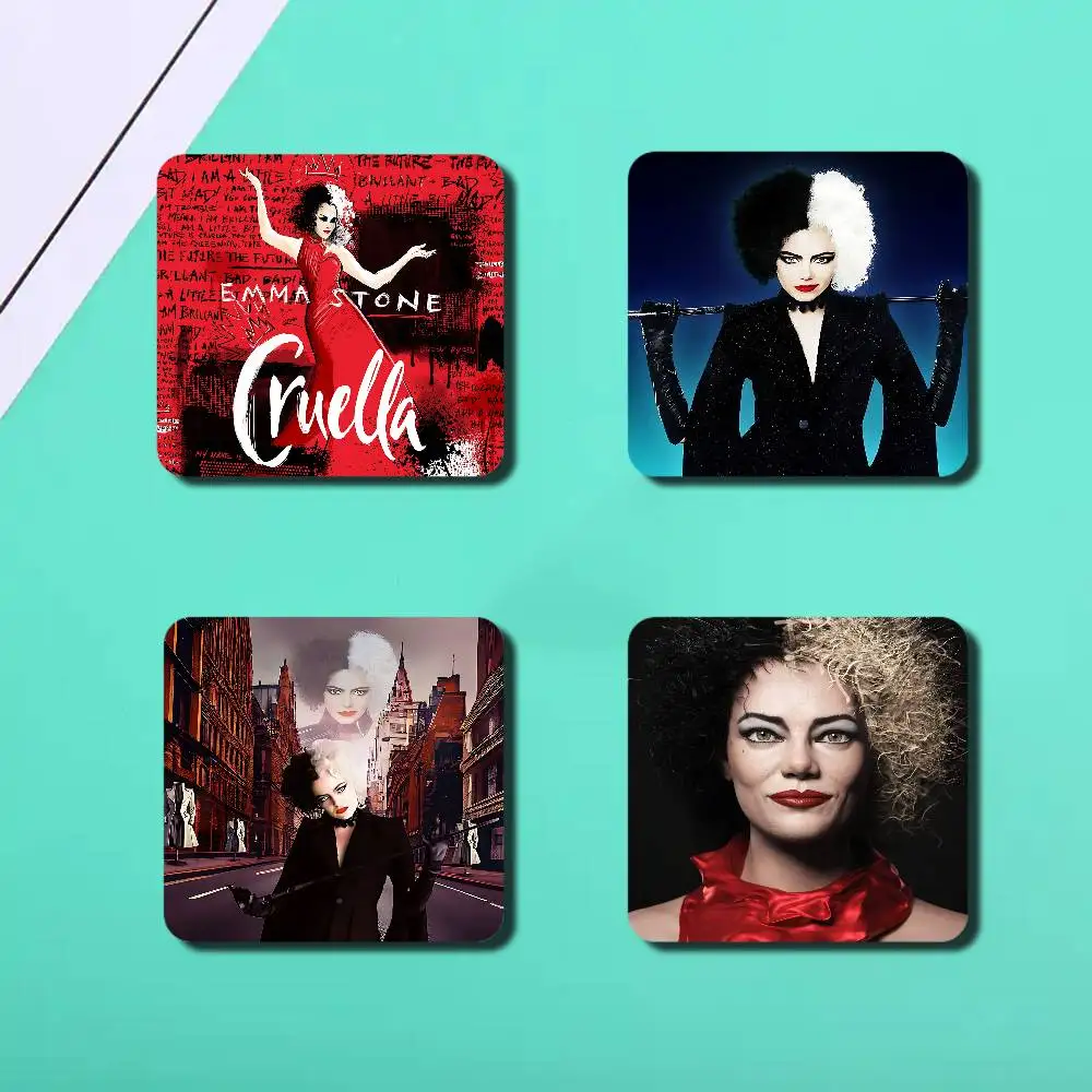 C-CRUELLA EMMA STONE إطار صور فيلم كلاسيكي صورة مغناطيس الثلاجة ملصقات مغناطيسية للثلاجة هدية للأصدقاء والعائلة والأطفال