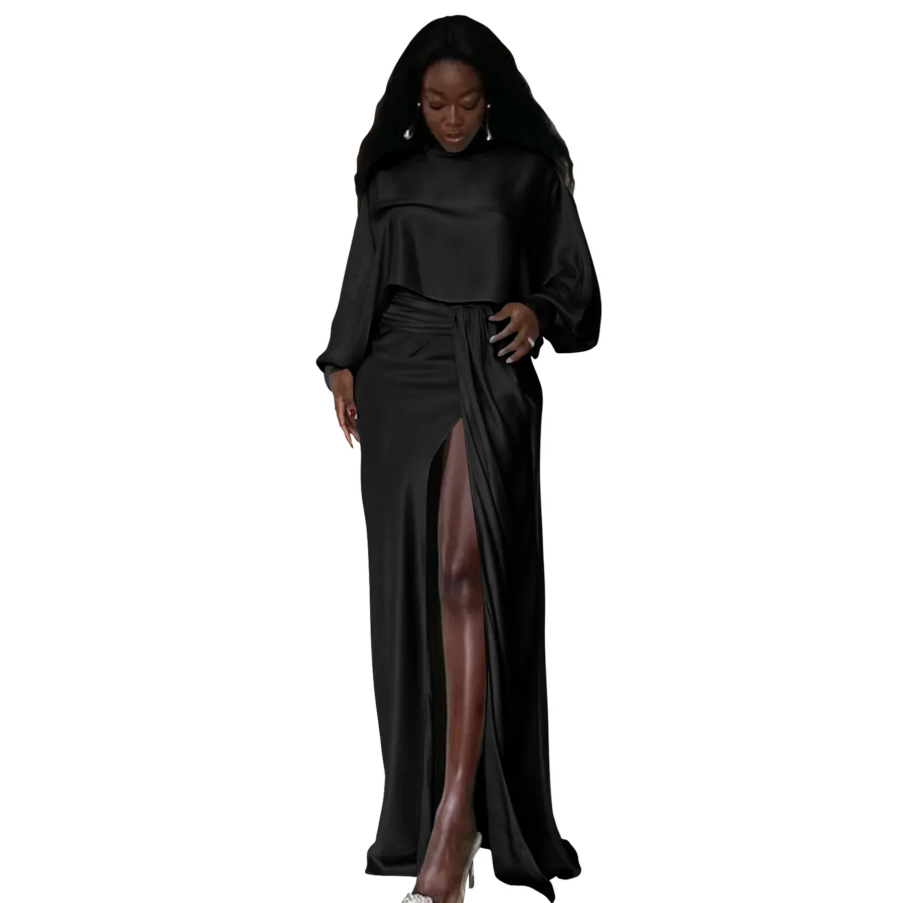 Африканские платья для женщин, комплект из двух предметов, укороченный топ и юбка, костюм, одежда Dashiki, вечерние традиционный халат, наряды Анкары, кафтан